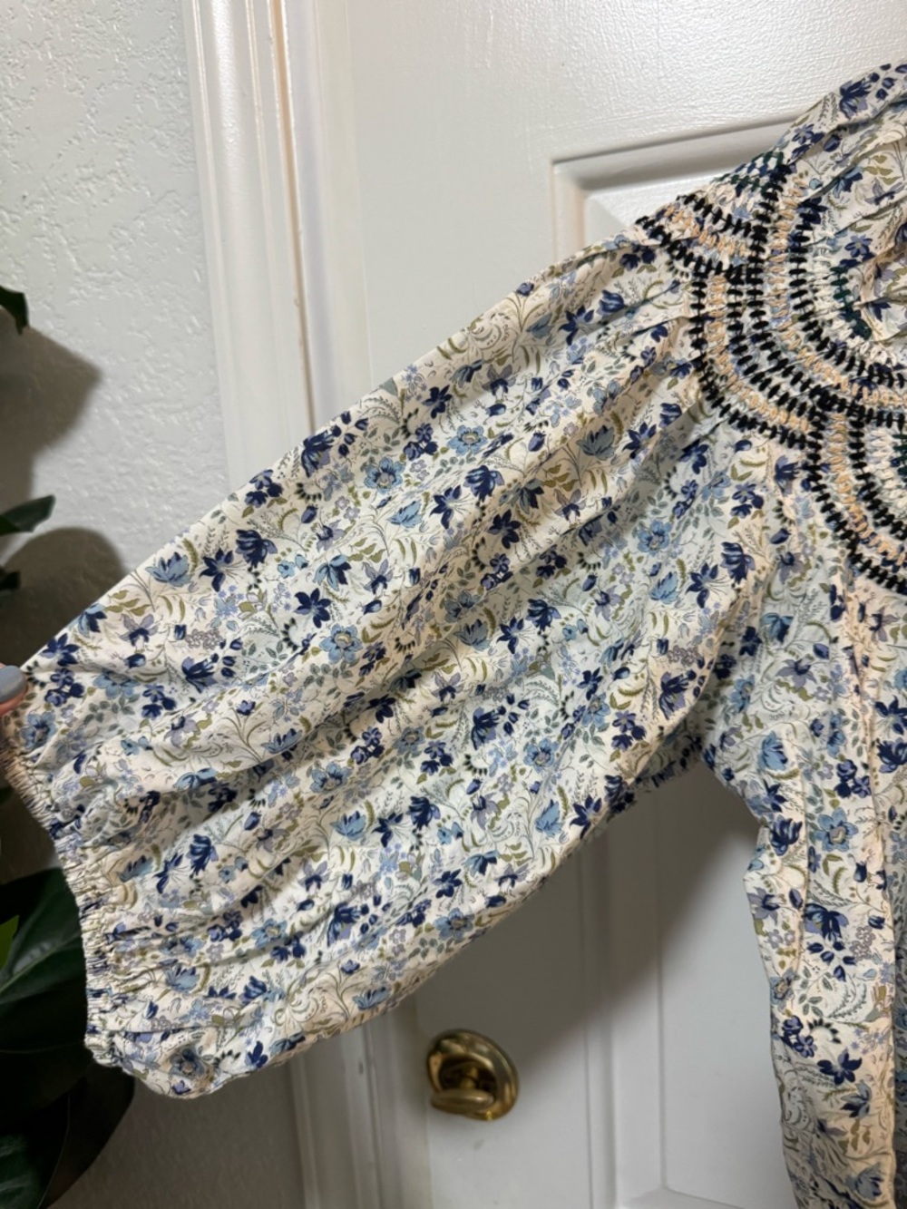 Johnny Was Tatiana Floral Embroidered Top Size Large $250 - Picture 4 of 11